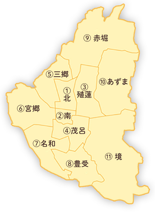 伊勢崎市地図